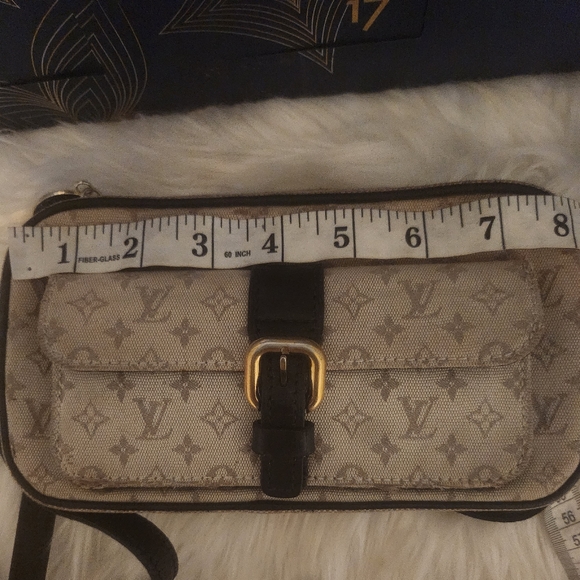 AUTHENTIC VINTAGE LV Khaki CROSSBODY - Picture 7 of 11